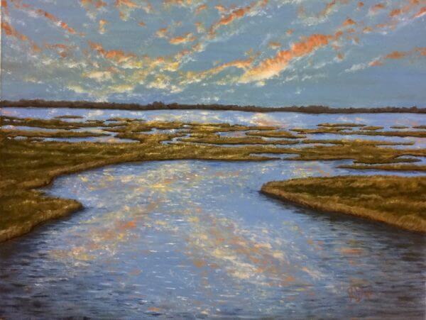 Marsh Reflects Heavens - Richard Dye Art