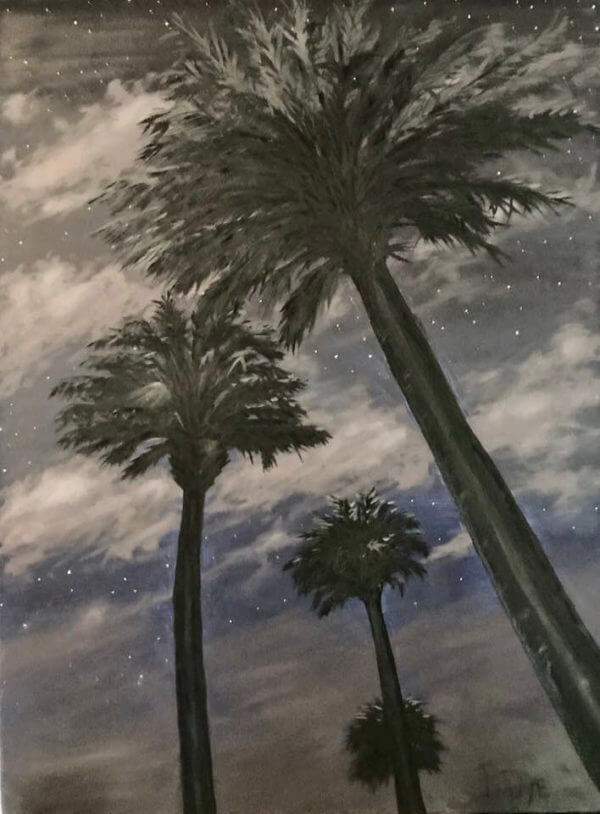 Palmetto Night - Rich Dye Art